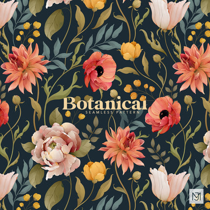 Botanical Seamless Pattern - 077