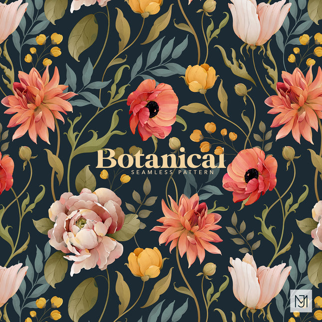 Botanical Seamless Pattern - 077