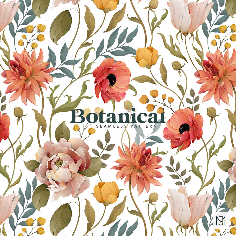 Botanical Seamless Pattern - 077