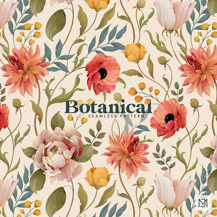 Botanical Seamless Pattern - 077