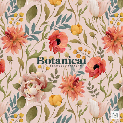 Botanical Seamless Pattern - 077
