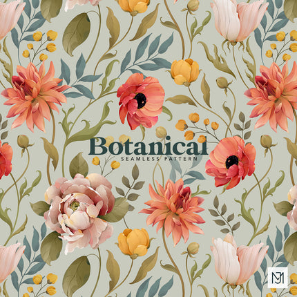Botanical Seamless Pattern - 077