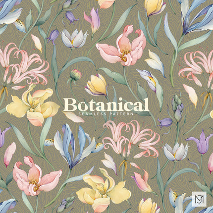 Botanical Seamless Pattern - 087