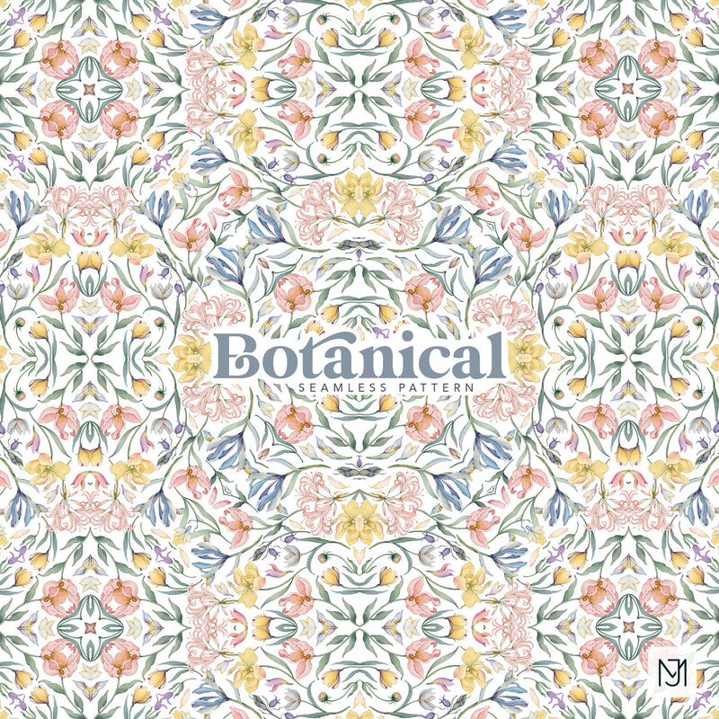 Botanical Seamless Pattern - 087-G