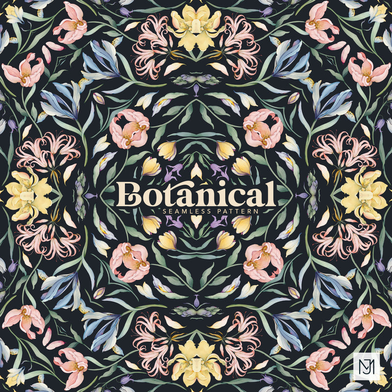 Botanical Seamless Pattern - 087-G