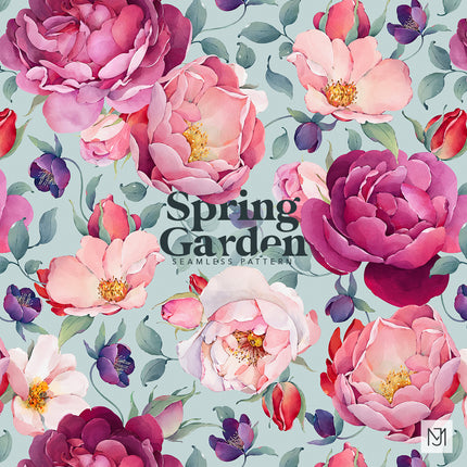 Spring Garden Seamless Pattern - 089