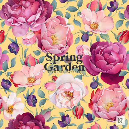 Spring Garden Seamless Pattern - 089