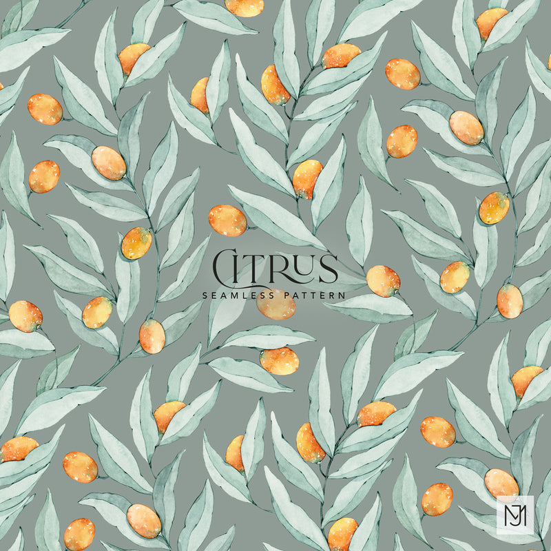 Citrus Seamless Pattern - 056