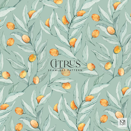 Citrus Seamless Pattern - 056