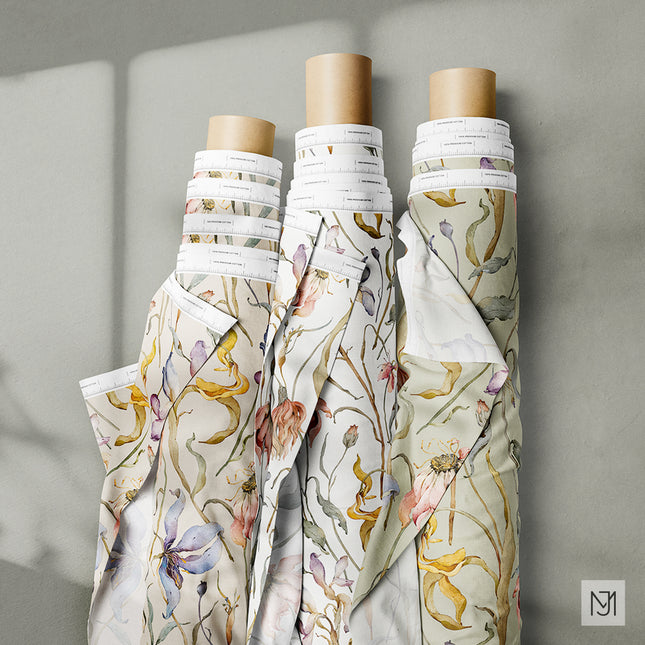Dry Flowers Seamless Pattern - 093