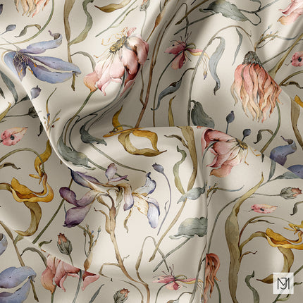 Dry Flowers Seamless Pattern - 093
