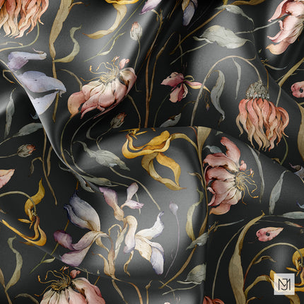 Dry Flowers Seamless Pattern - 093