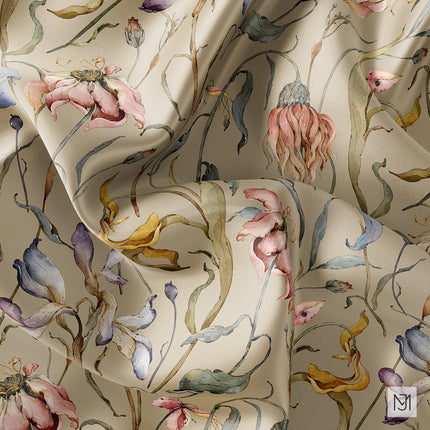 Dry Flowers Seamless Pattern - 093