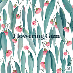Australian Flowering Gum Seamless Pattern - 076