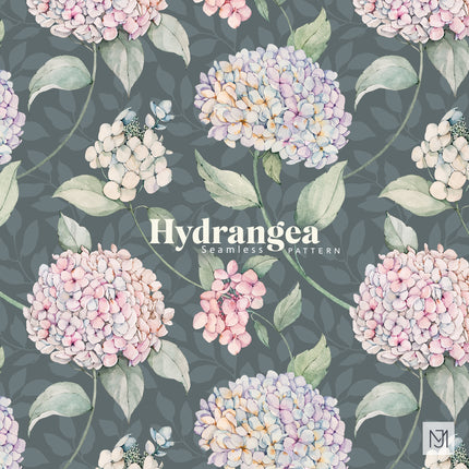Hydrangea Seamless Pattern - 064