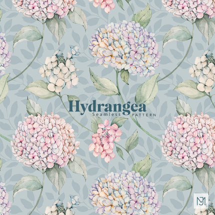 Hydrangea Seamless Pattern - 064