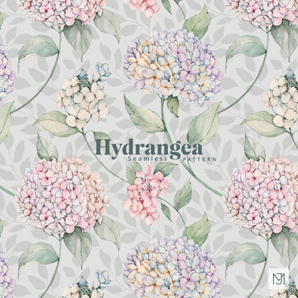 Hydrangea Seamless Pattern - 064