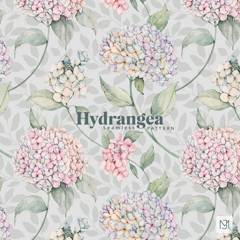 Hydrangea Seamless Pattern - 064