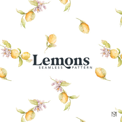 Lemons Seamless Pattern - 032