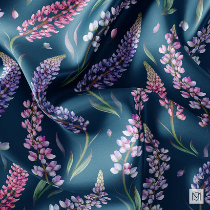 Lupine Seamless Pattern - 073