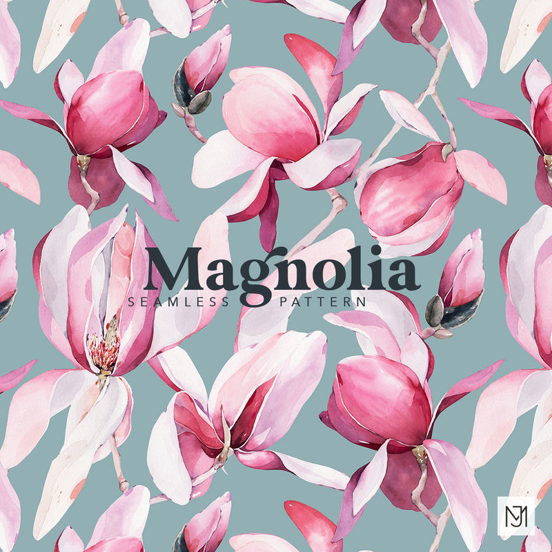 Magnolia Seamless Pattern - 028