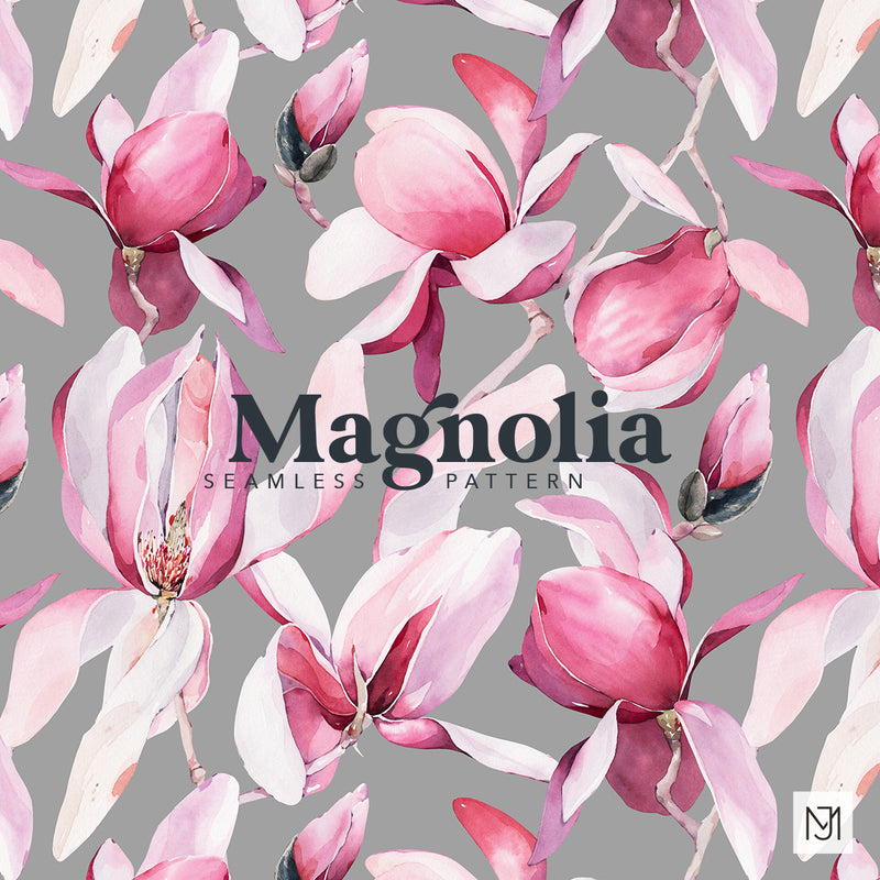 Magnolia Seamless Pattern - 028