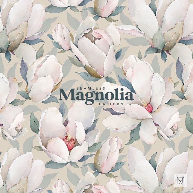 Magnolia Seamless Pattern - 090