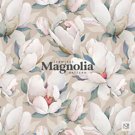 Magnolia Seamless Pattern - 090