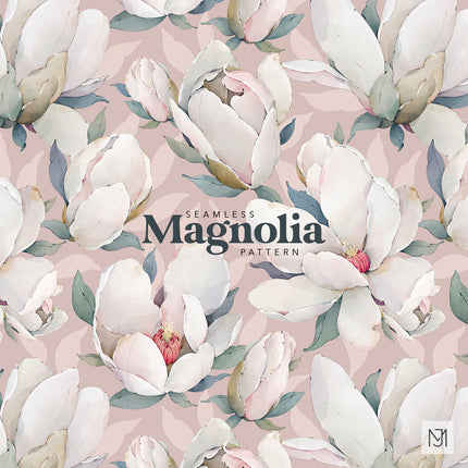 Magnolia Seamless Pattern - 090