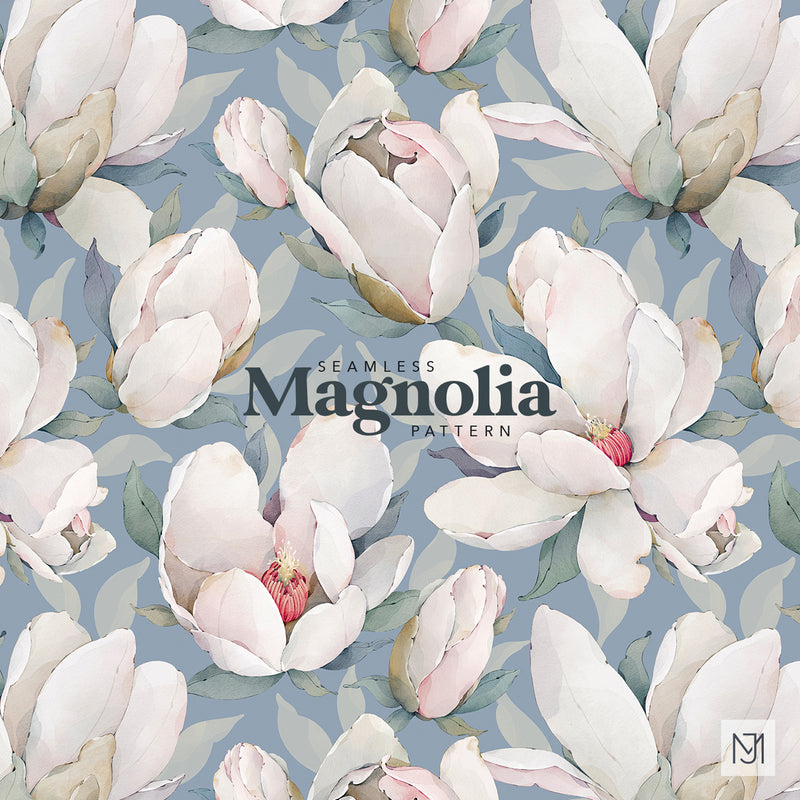 Magnolia Seamless Pattern - 090