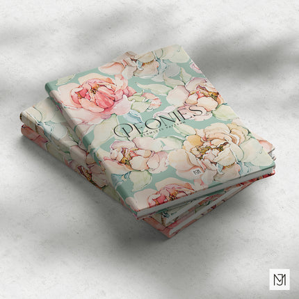 Watercolor Pastel Peonies Seamless Pattern - 057