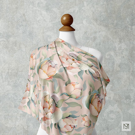 Peonies Seamless Pattern - 079