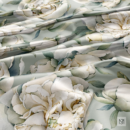 Peonies Seamless Pattern - 091