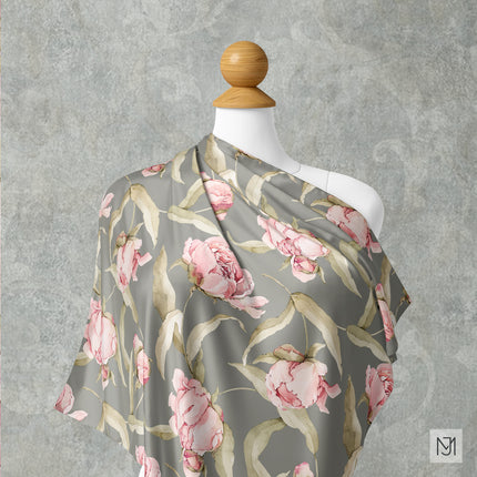 Peonies Seamless Pattern - 034