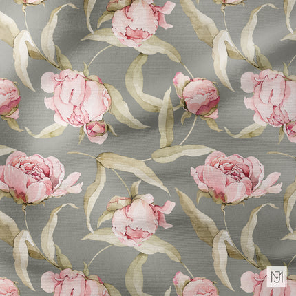 Peonies Seamless Pattern - 034