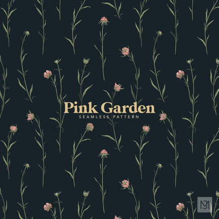 Pink Garden Seamless Pattern - 086