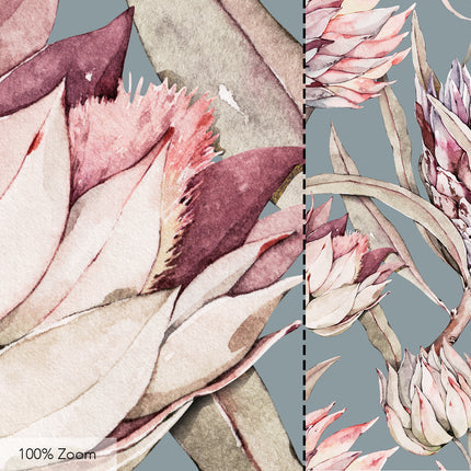Tropical Protea Seamless Pattern - 048