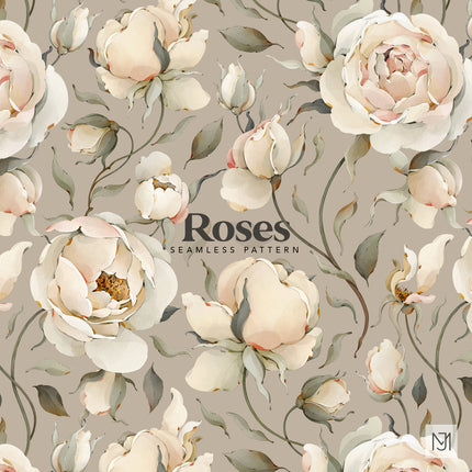 Roses Seamless Pattern - 082