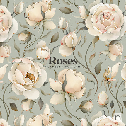 Roses Seamless Pattern - 082