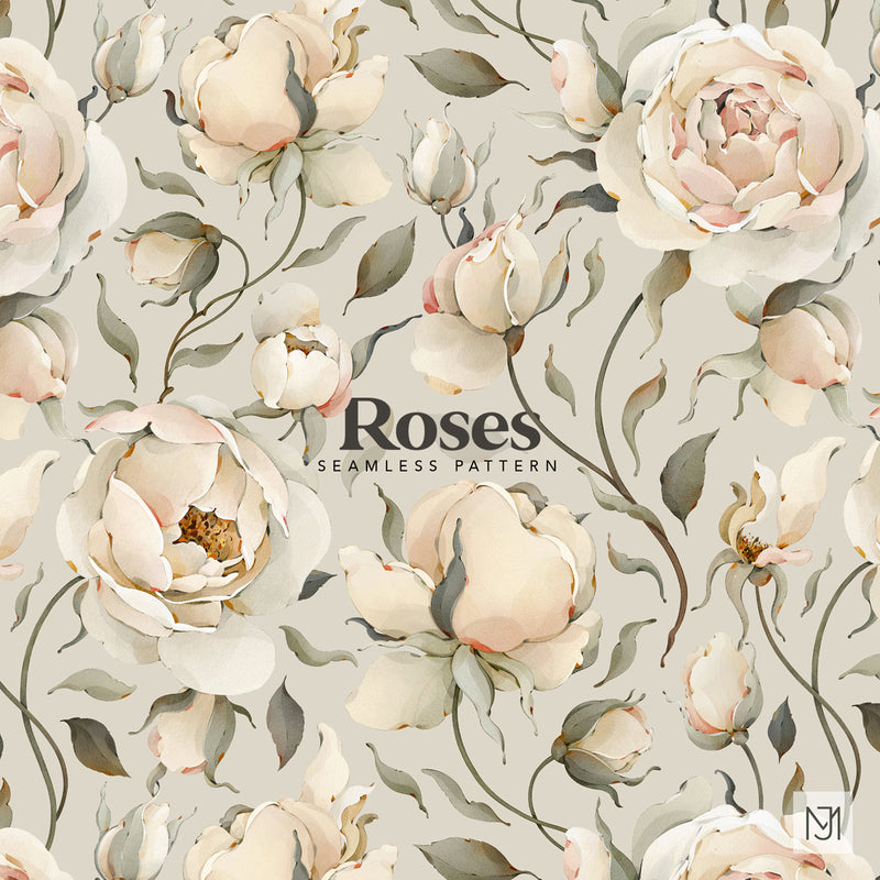 Roses Seamless Pattern - 082
