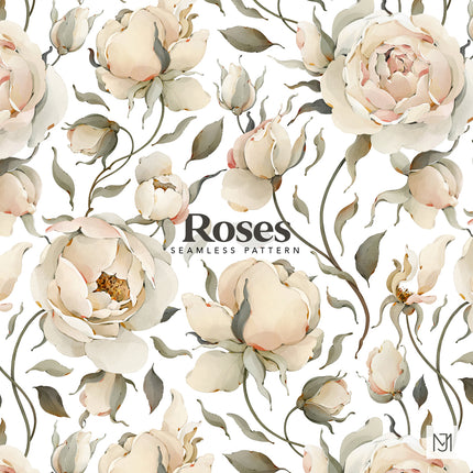 Roses Seamless Pattern - 082