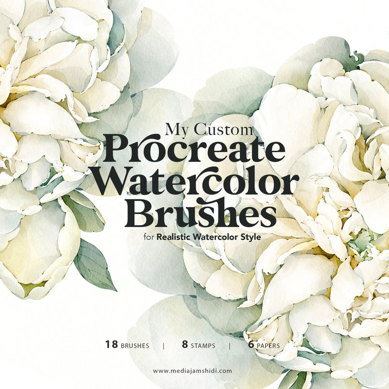 Ink & Watercolor Brushes for Procreate — wooly pronto