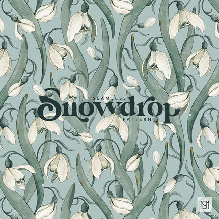 Snowdrop Seamless Pattern - 097