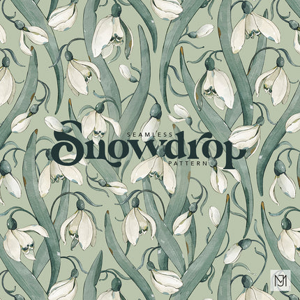 Snowdrop Seamless Pattern - 097