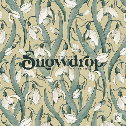 Snowdrop Seamless Pattern - 097