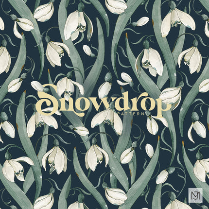 Snowdrop Seamless Pattern - 097