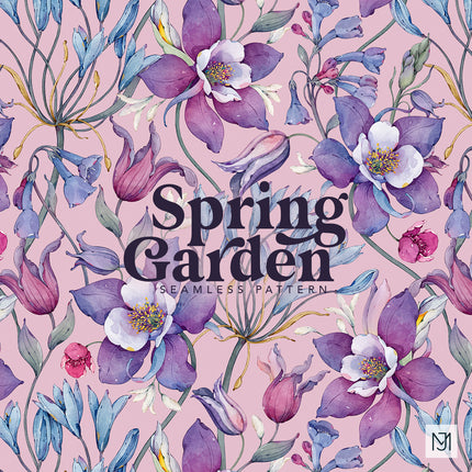 Spring Garden Seamless Pattern - 098
