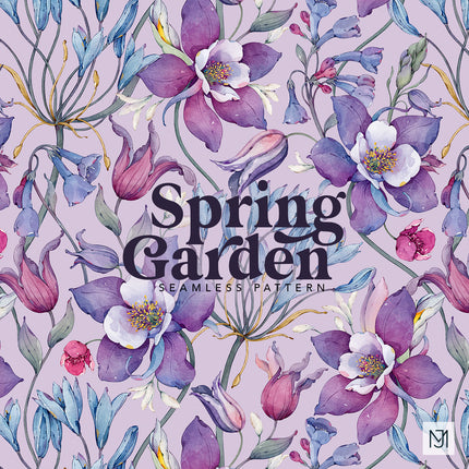 Spring Garden Seamless Pattern - 098
