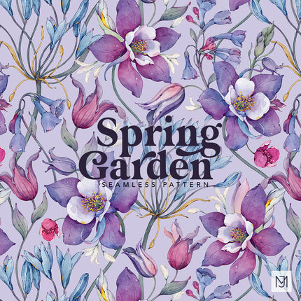 Spring Garden Seamless Pattern - 098