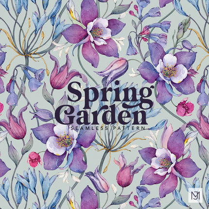 Spring Garden Seamless Pattern - 098